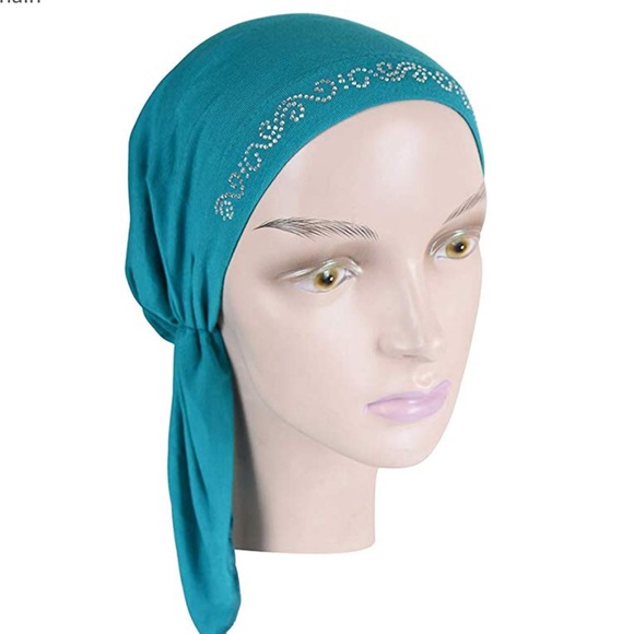 NWOT BUNDLE 30 ASSORTED Rhinestone Head tie CAP - Picture 1 of 6